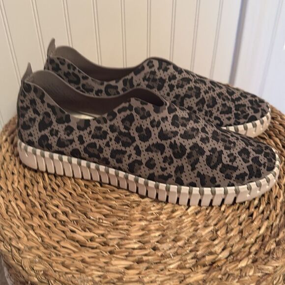 ILSE JACOBSEN WOMEN'S TULIP LEOPARD Print Slip-On Women's Shoes - 38 - Picture 5 of 10